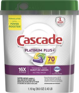 Cascade Platinum Plus Dishwasher Pods, ActionPacs Detergent